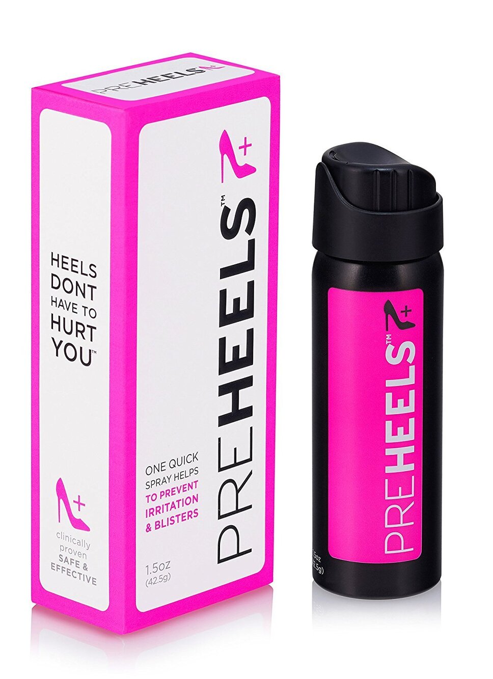 NEW pre heels blister prevention spray no rub protection clear flawless comfort